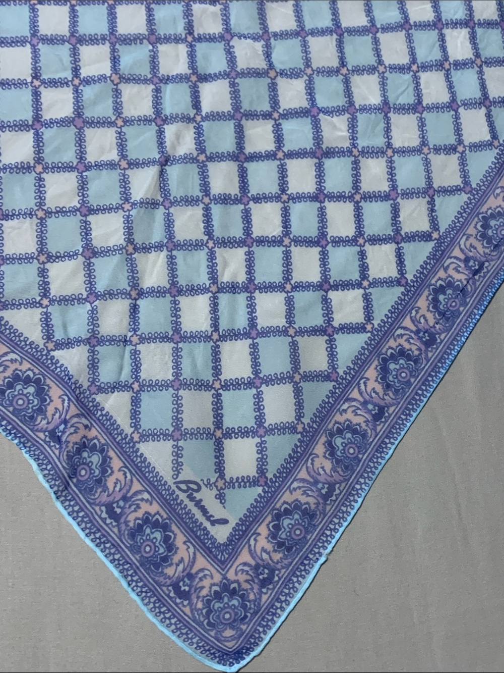Vintage Burmel silk woman’s scarf